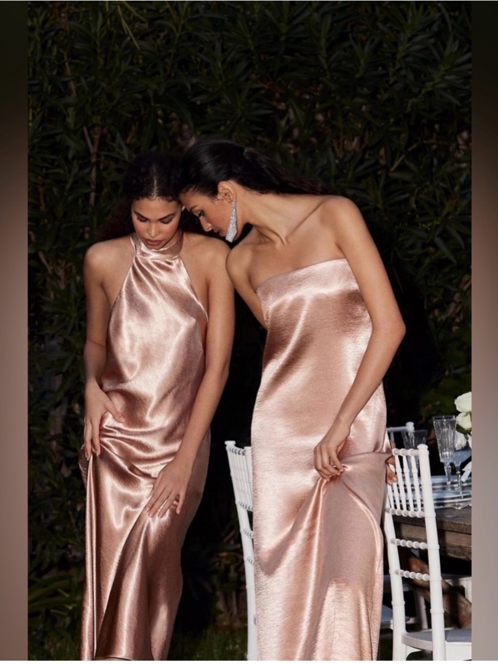 Sachin + Babi Rose Gold Metallic Dress sz 12